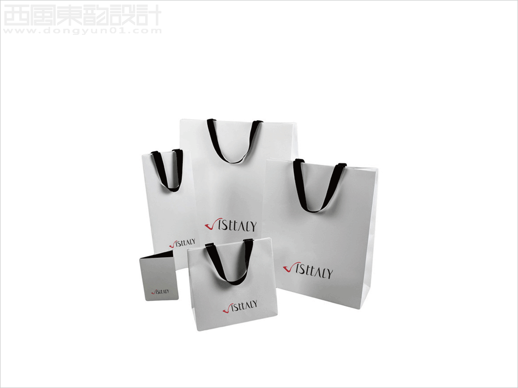 北京歡樂行貿易有限公司VISTTALY女鞋品牌logo設計應用效果之手提袋設計