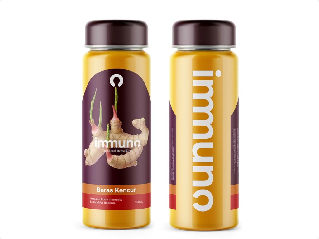 印度尼西亞IMMUNO傳統姜汁草藥飲料包裝設計