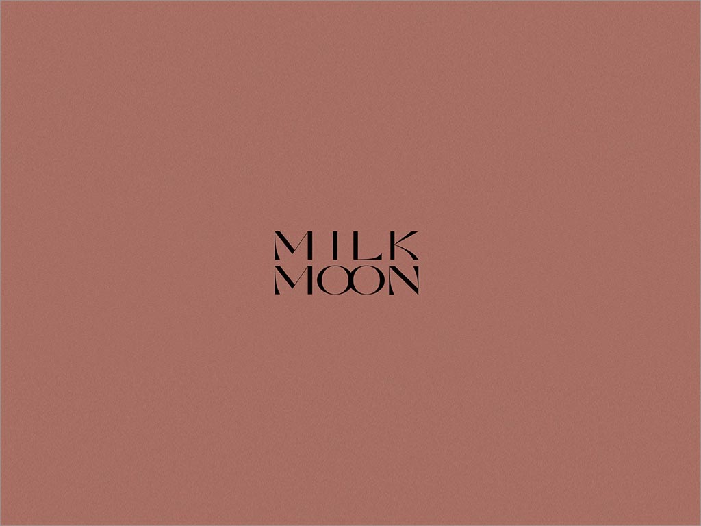 Milk Moon糖漿保健品logo字體設計