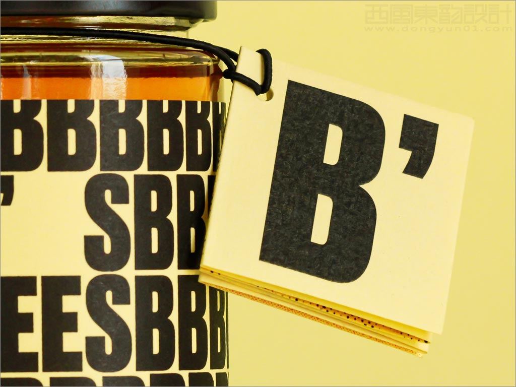 有趣的英國B's Bees蜂蜜包裝設計之局部細節展示