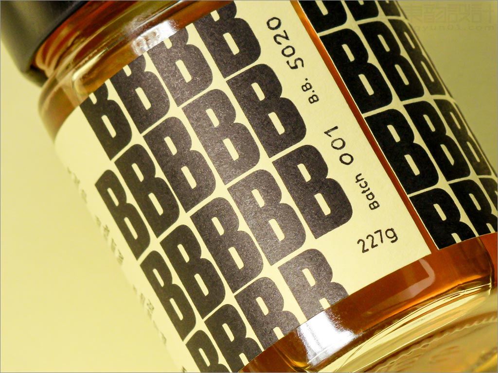 有趣的英國B's Bees蜂蜜包裝設計之局部細節展示