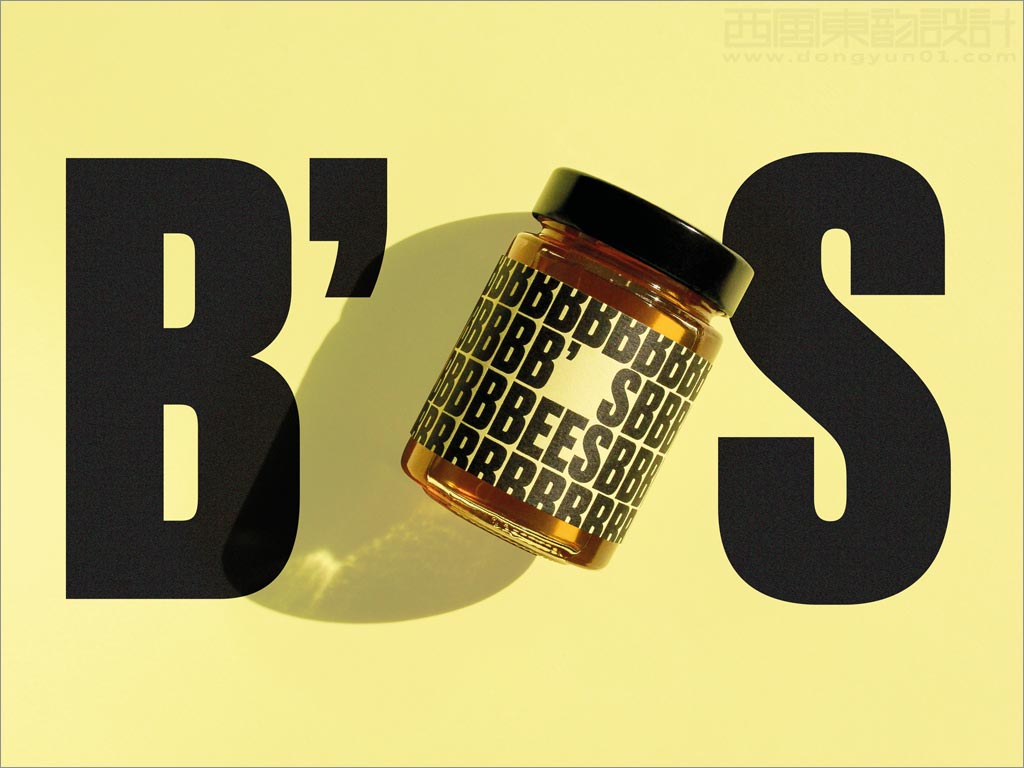 有趣的英國B's Bees蜂蜜包裝設計之局部細節展示