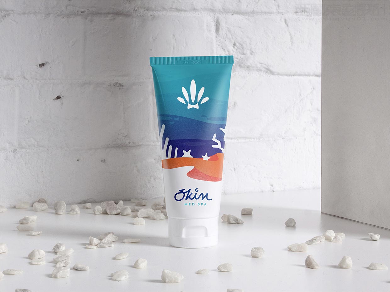 美國Skin Med Spa肌膚修復藥妝產(chǎn)品軟管包裝設(shè)計