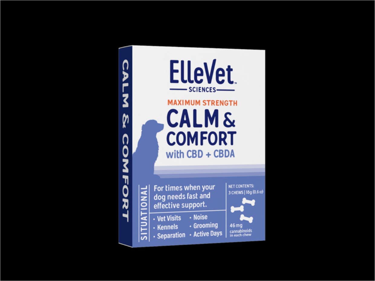 美國ElleVet Sciences寵物貓狗藥品包裝設計