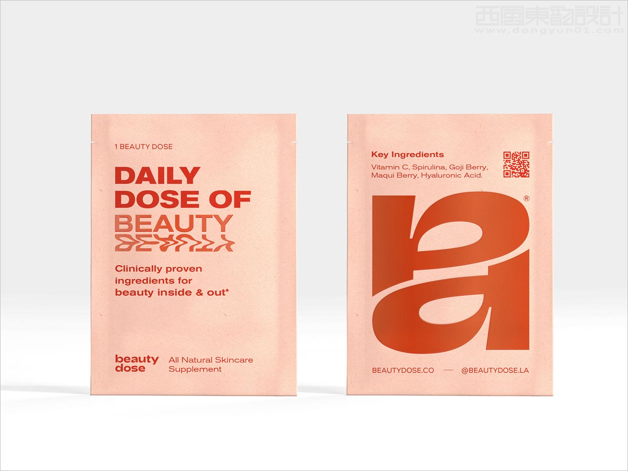 美國Beauty Dose營養補充劑保健品包裝袋設計