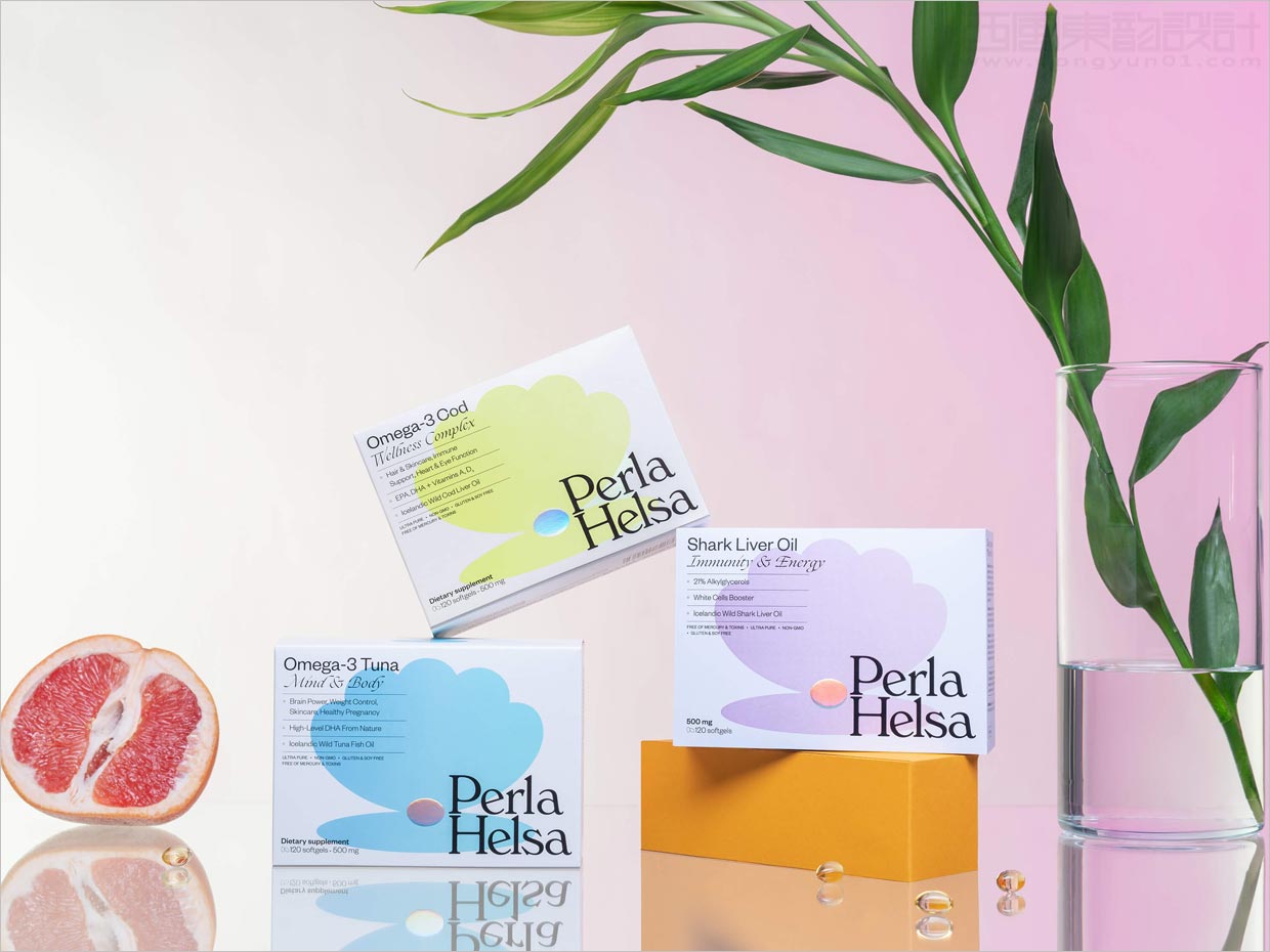 烏克蘭Perla Helsa膳食營養補充劑保健品包裝設計