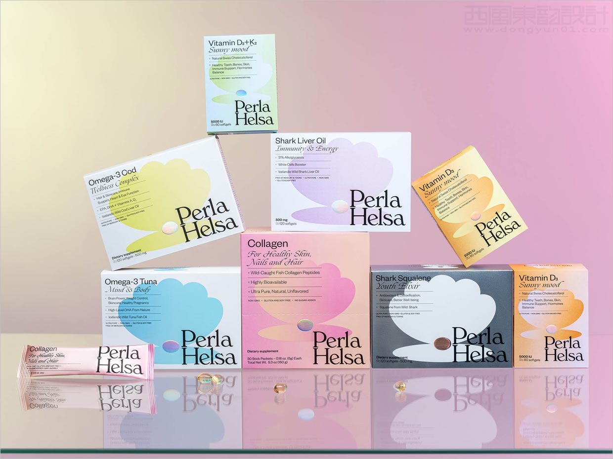 烏克蘭Perla Helsa膳食營養補充劑保健品包裝設計