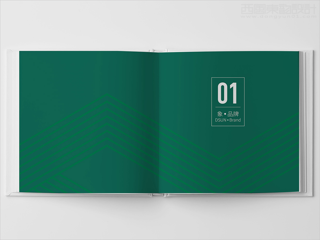 山東日照大象房屋建設公司畫冊設計之內頁設計